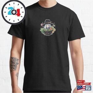 Cute Plant Witch Watercolor Classic T-Shirt